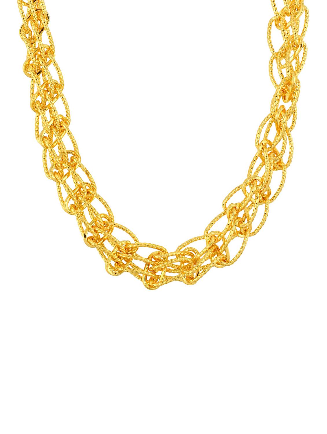 gold plated necklace chain - 18573560 - Standard Image - 3