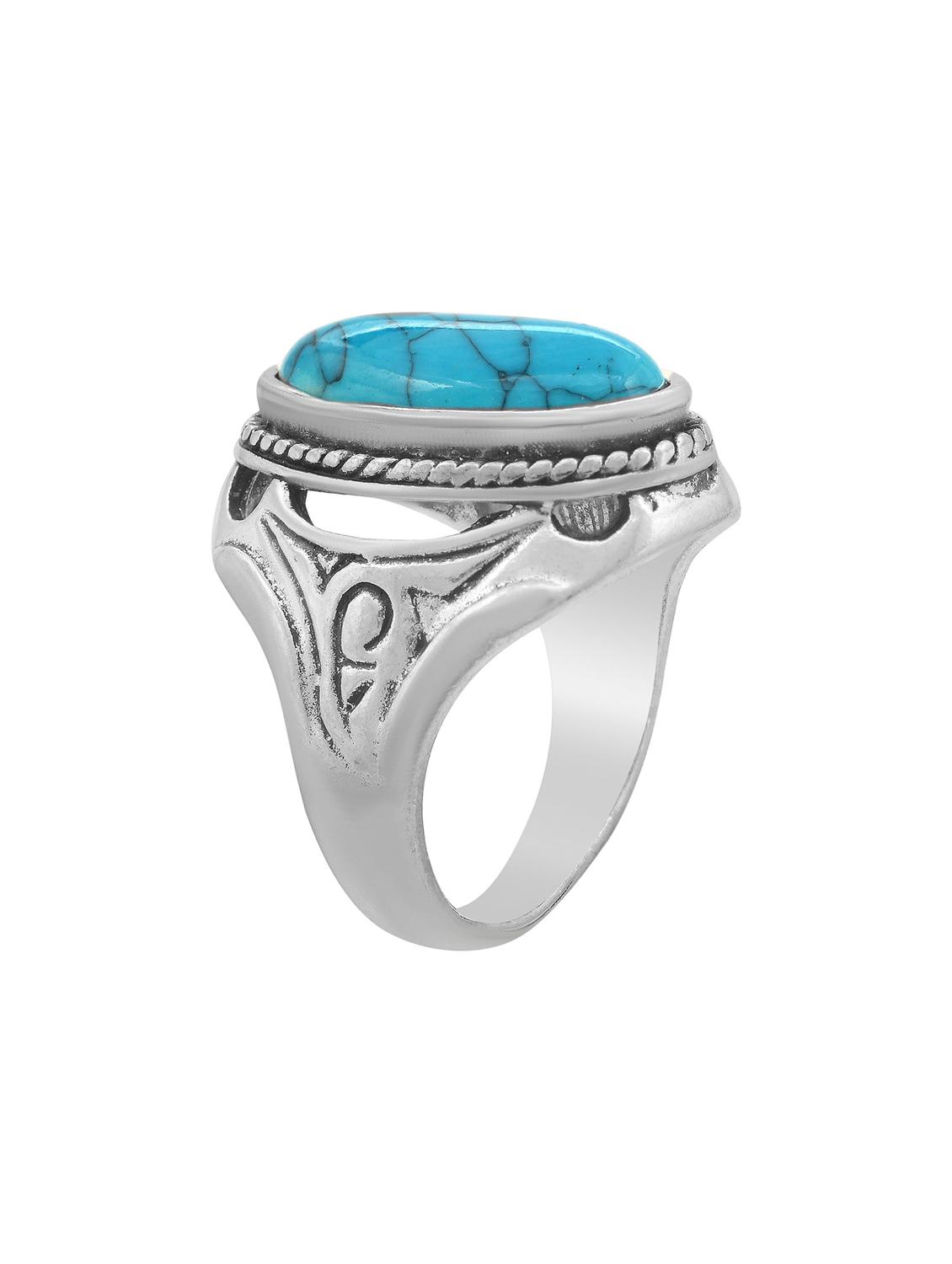 Buy Real Green-blue Turquoise Ring, Feroza Stone Ring, Navajo Ring, Mens  Square Signet Ring, Sterling Silver Signet Ring, Classic Signet Ring Online  in India - Etsy