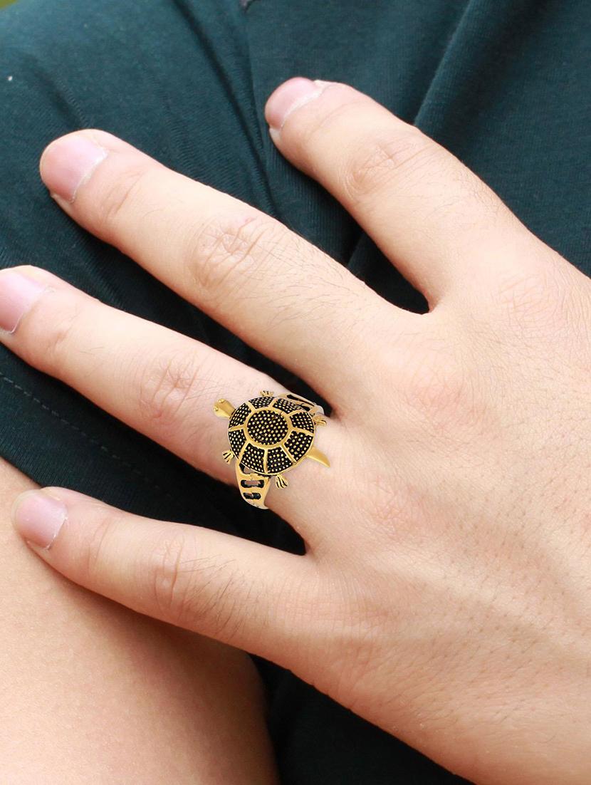 unisex gold plated ring - 18573699 - Standard Image - 3