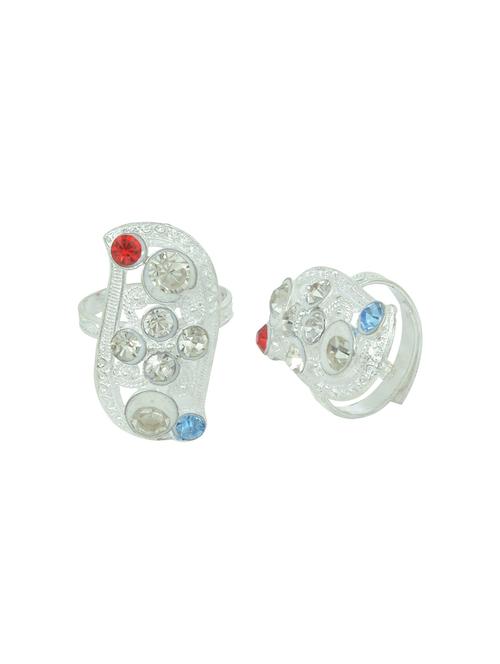 silver plated toe ring - 18573932 - Standard Image - 0