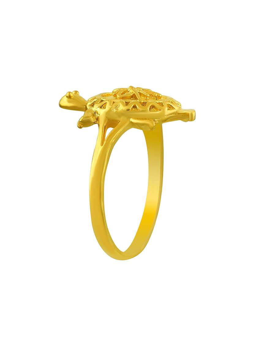 gold plated finger ring - 18573973 -  Standard Image - 3