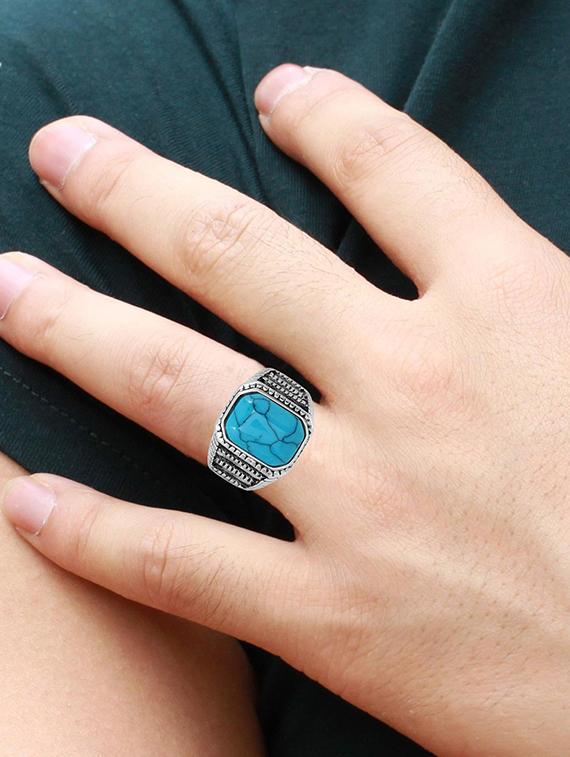 silver brass finger ring - 18573987 - Standard Image - 3