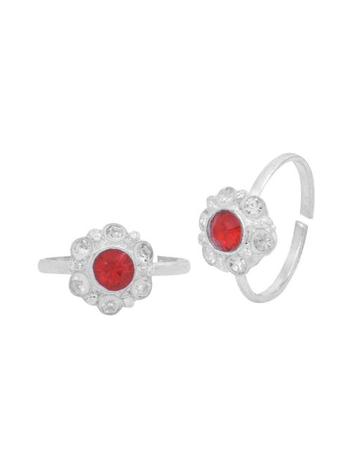 silver plated toe ring - 18573999 - Standard Image - 0