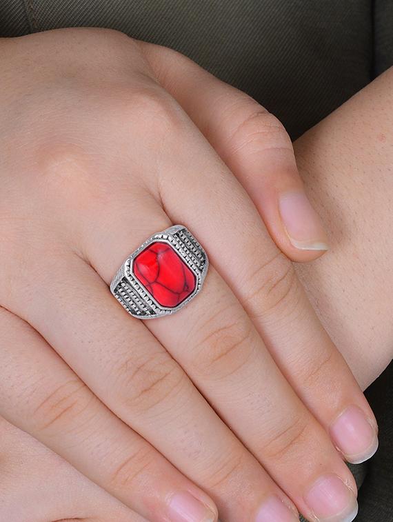silver brass finger ring - 18574005 - Standard Image - 3