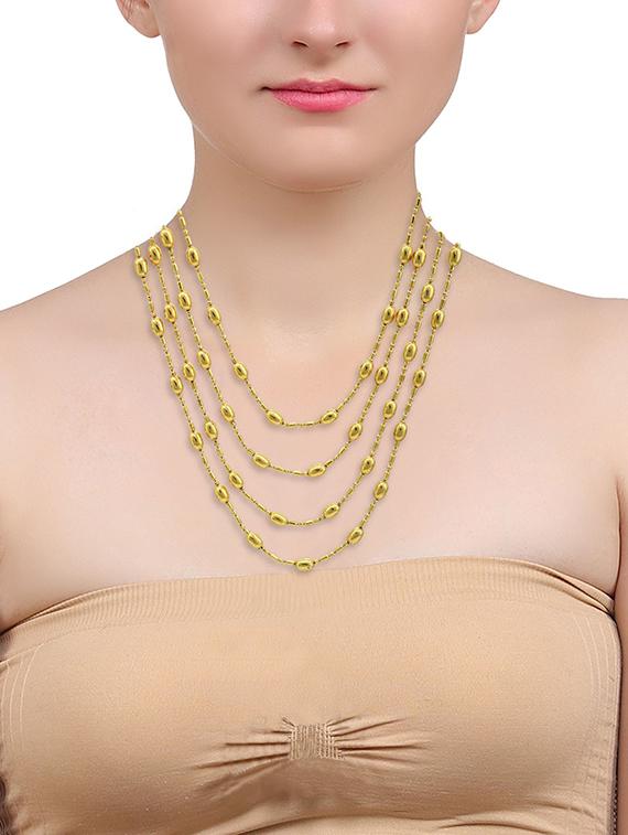 gold plated necklace - 18574076 - Standard Image - 3