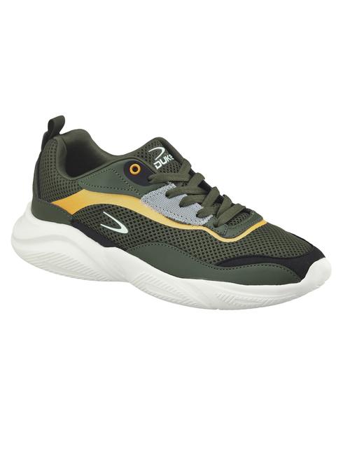 mens green lace up sport shoe - 18575190 - Standard Image - 0