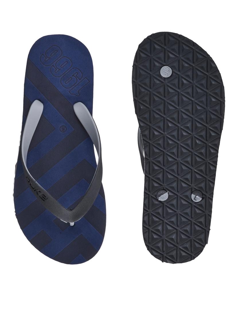 mens navy toe separator flip flop - 18575356 - Standard Image - 3