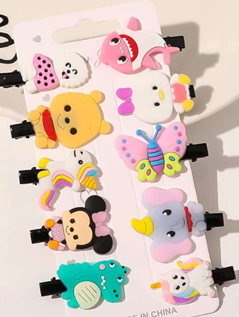 Multi Colored Cotton Blend Hair Pin/Clips 