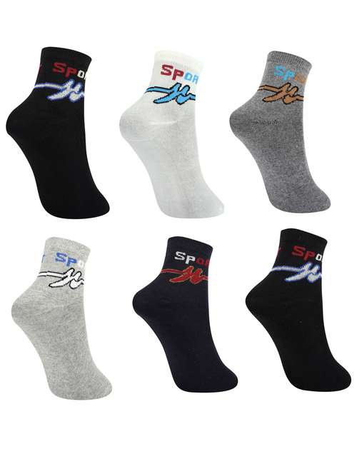 Multi Colored Above Ankle Length Socks Combo