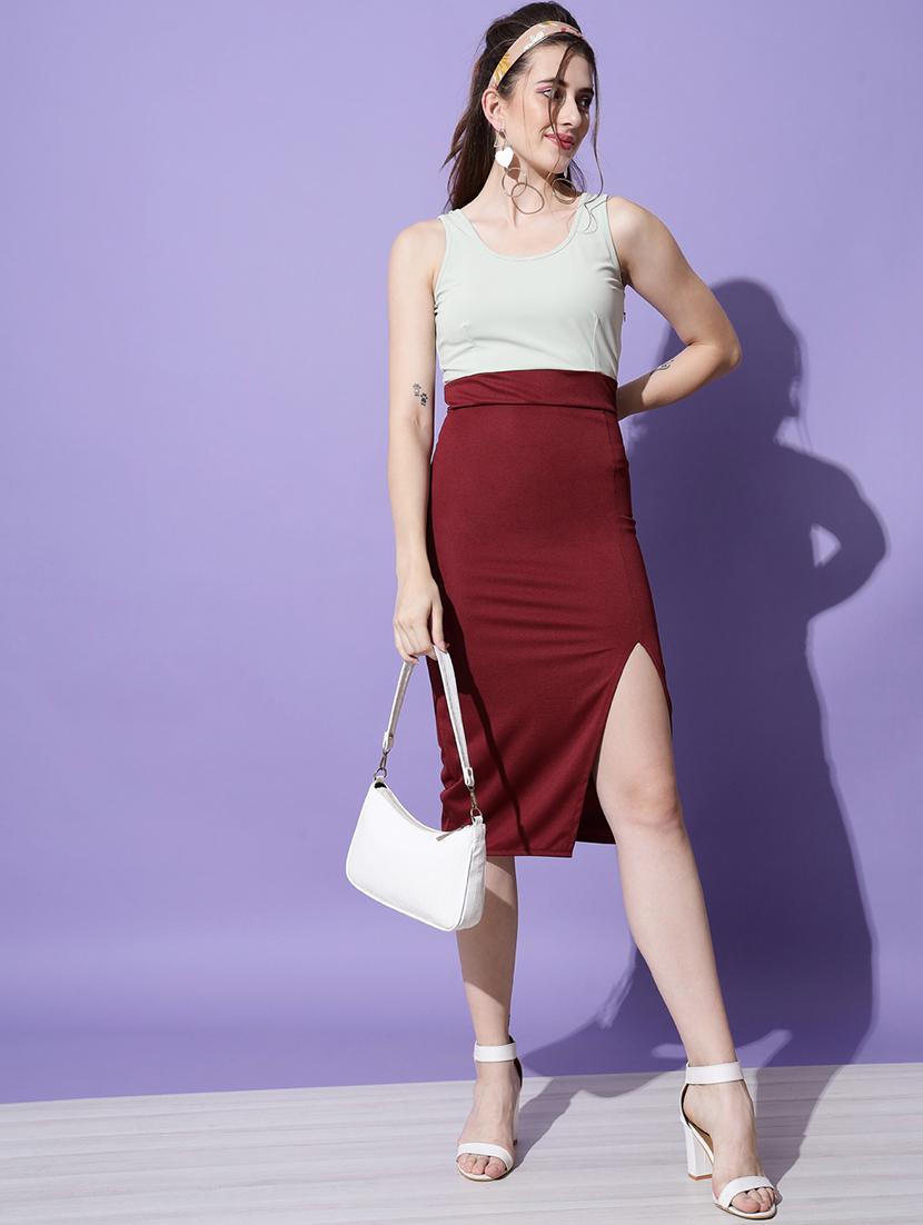 women's color block bodycon dress - 18575650 -  Standard Image - 3
