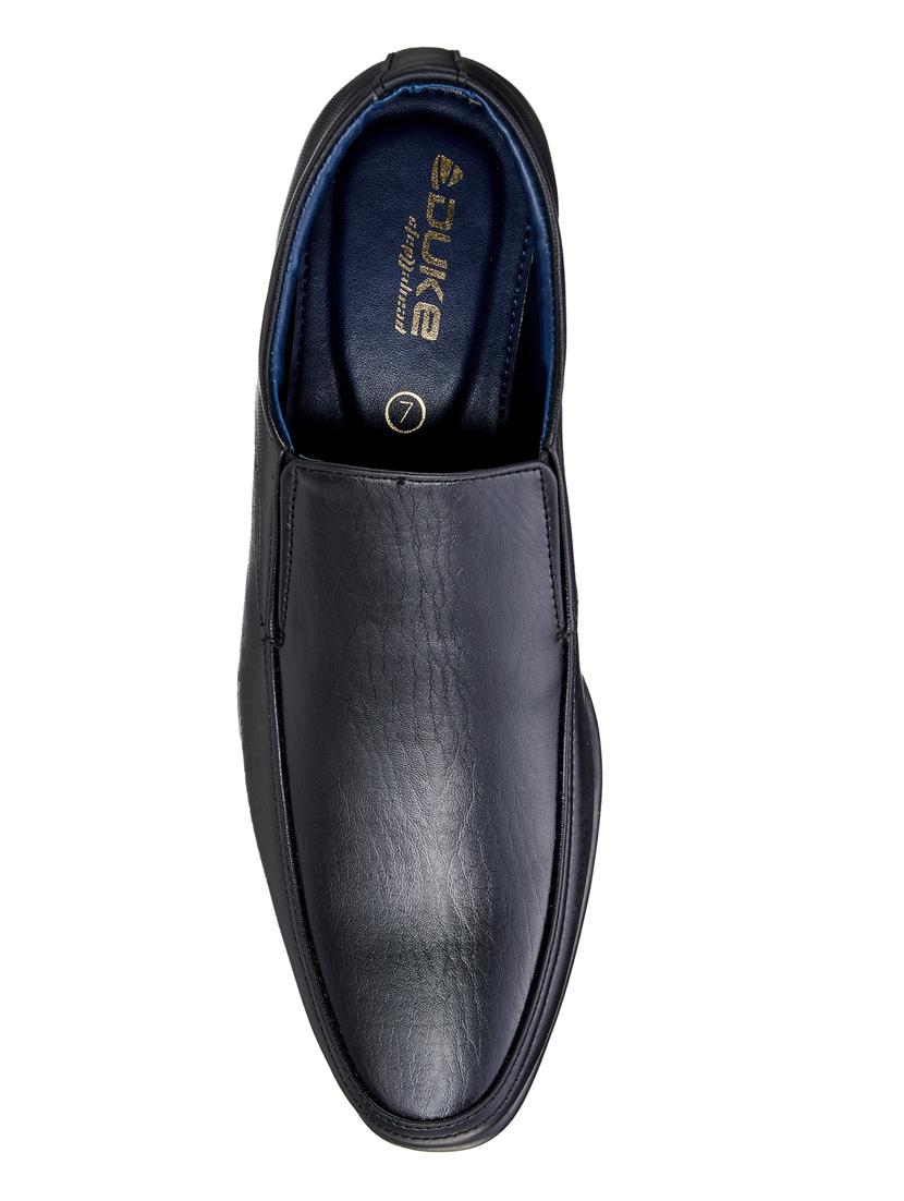 mens black slip on derby - 18577015 - Standard Image - 3