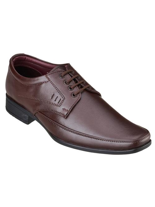 mens brown lace-up derby - 18577017 -  Standard Image - 0