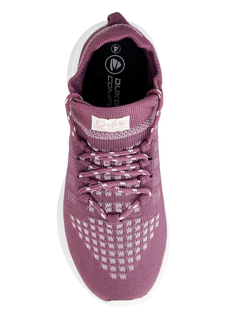 women purple lace-up sports shoe - 18577236 -  Standard Image - 3
