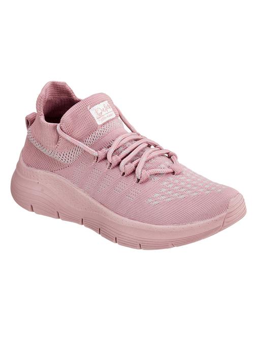 women pink lace-up sports shoe - 18577237 - Standard Image - 0