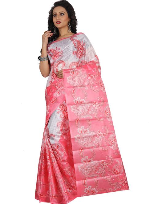 floral printed saree  with blouse - 18577326 -  Standard Image - 0