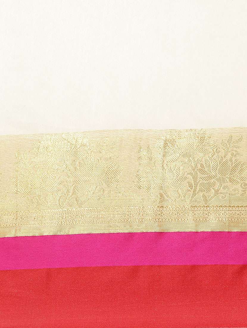 women's bordered royal blue colored saree with blouse - 18577654 -  Standard Image - 3