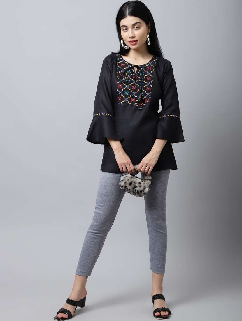 mid rise wool legging - 18578419 - Standard Image - 3