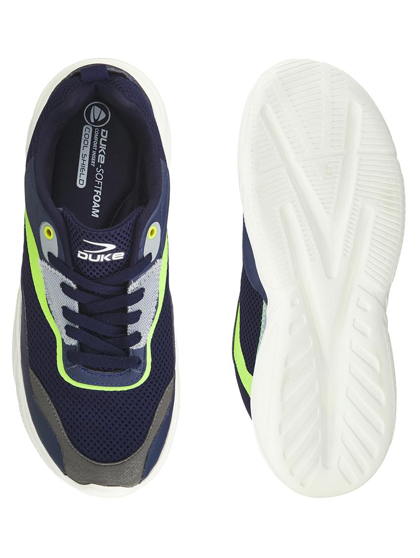 mens navy lace up sport shoe - 18578499 - Standard Image - 3
