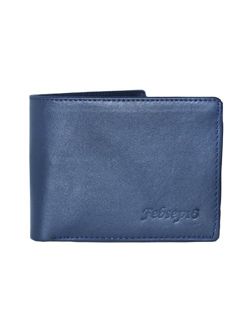 blue leather wallet - 18578639 -  Standard Image - 0