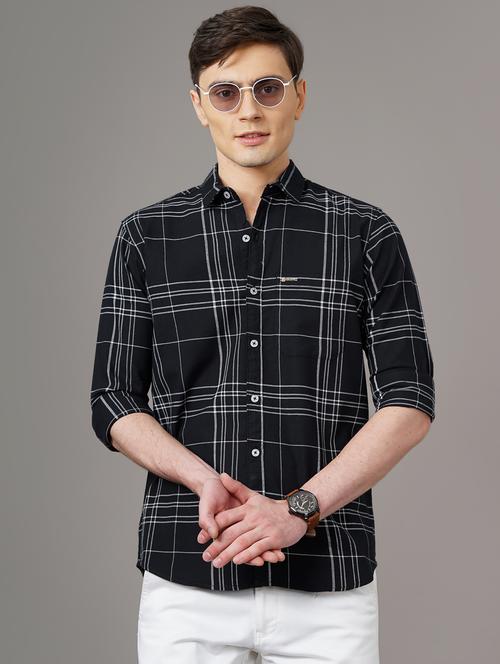 checkered casual shirt - 18578655 - Standard Image - 0
