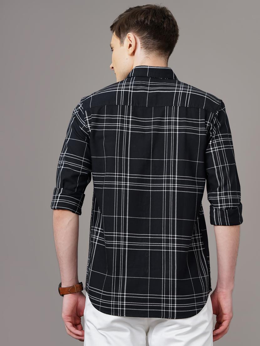 checkered casual shirt - 18578655 - Standard Image - 3
