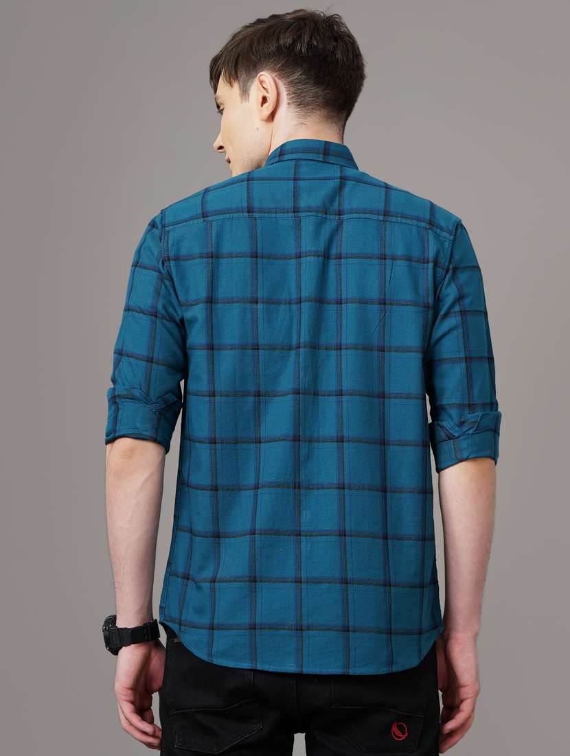 checkered casual shirt - 18578658 - Standard Image - 3