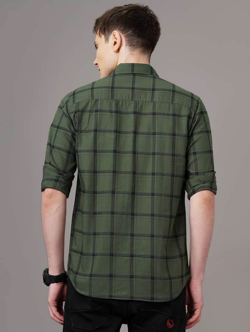 checkered casual shirt - 18578659 - Standard Image - 3