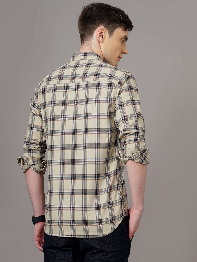 checkered casual shirt - 18578661 - Standard Image - 3