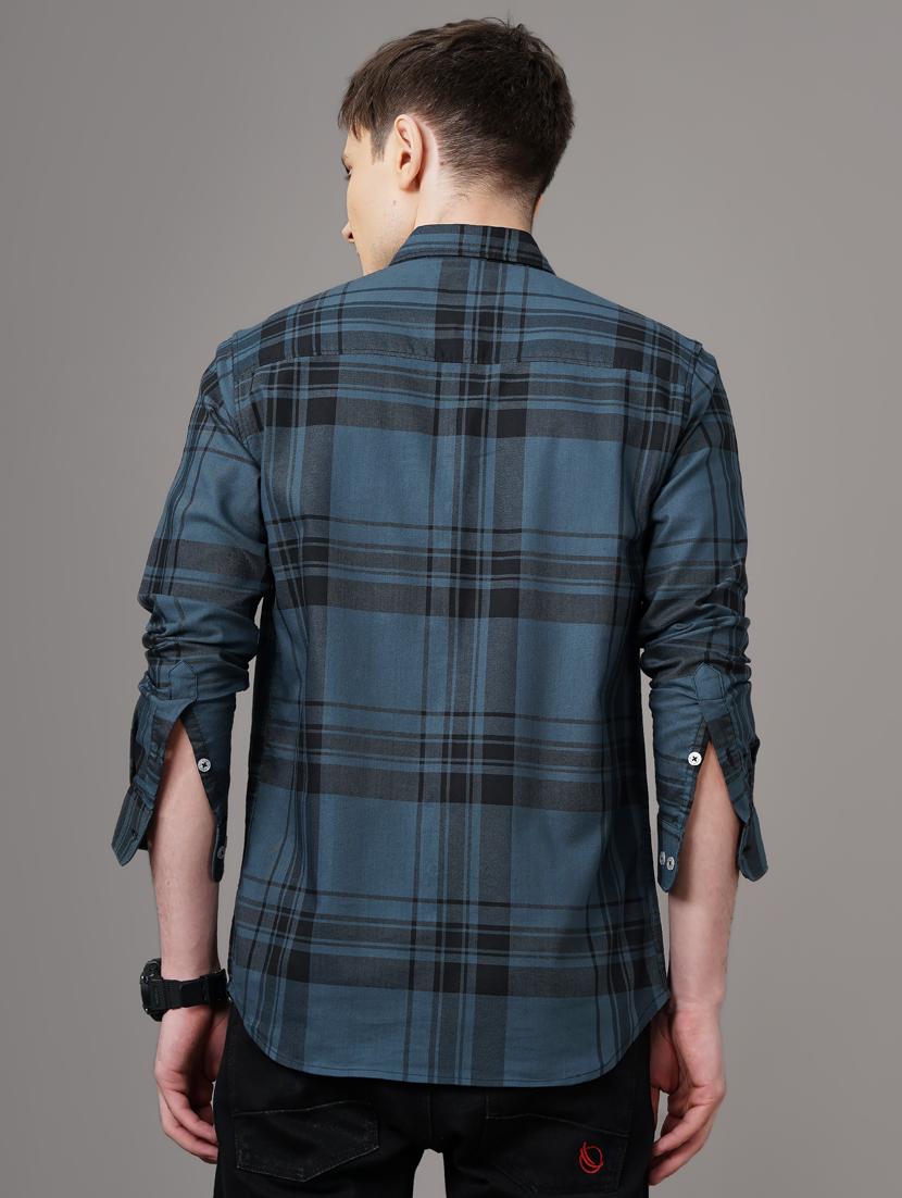 checkered casual shirt - 18578664 - Standard Image - 3