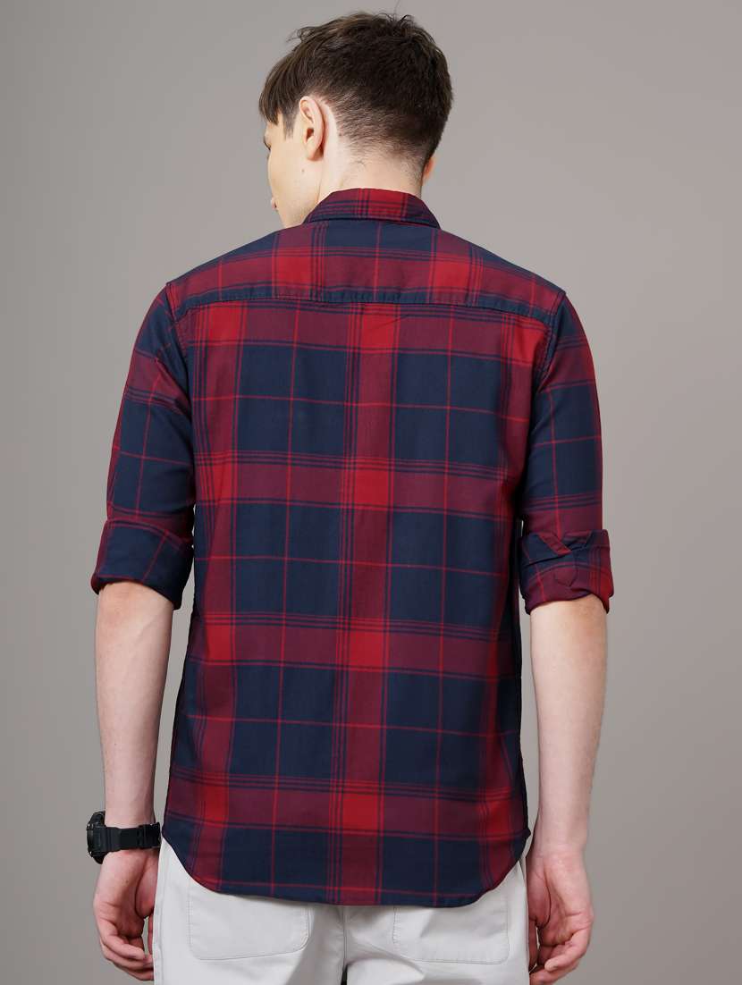 checkered casual shirt - 18578665 - Standard Image - 3