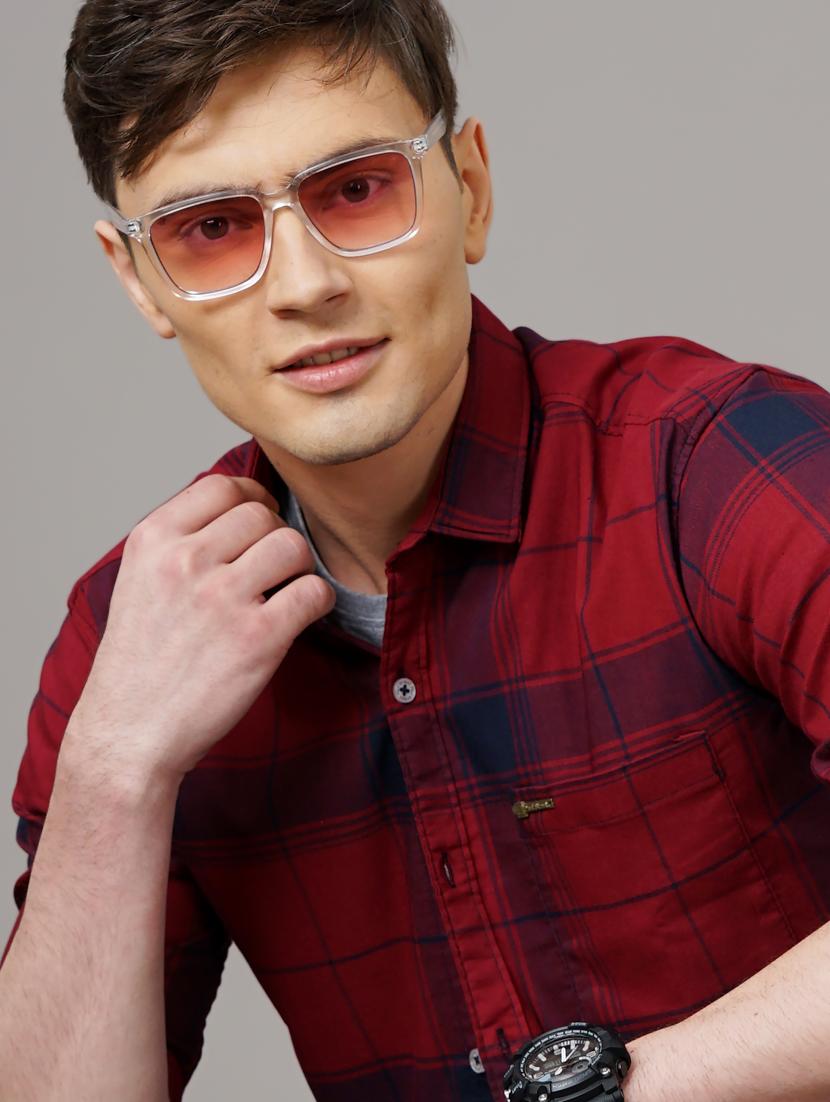 checkered casual shirt - 18578666 - Standard Image - 5