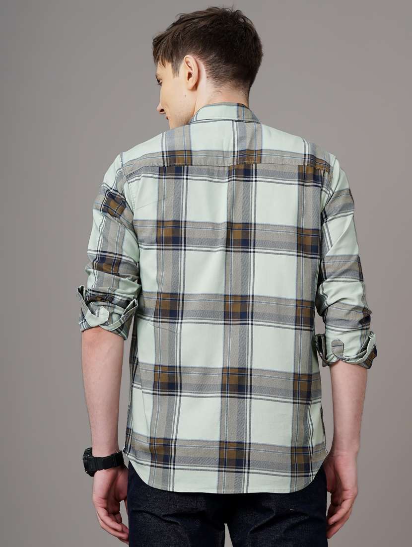 checkered casual shirt - 18578667 - Standard Image - 3
