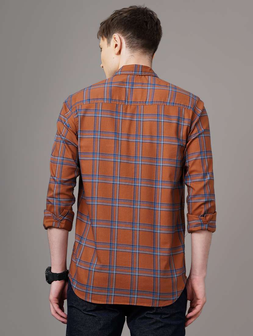 checkered casual shirt - 18578671 - Standard Image - 3