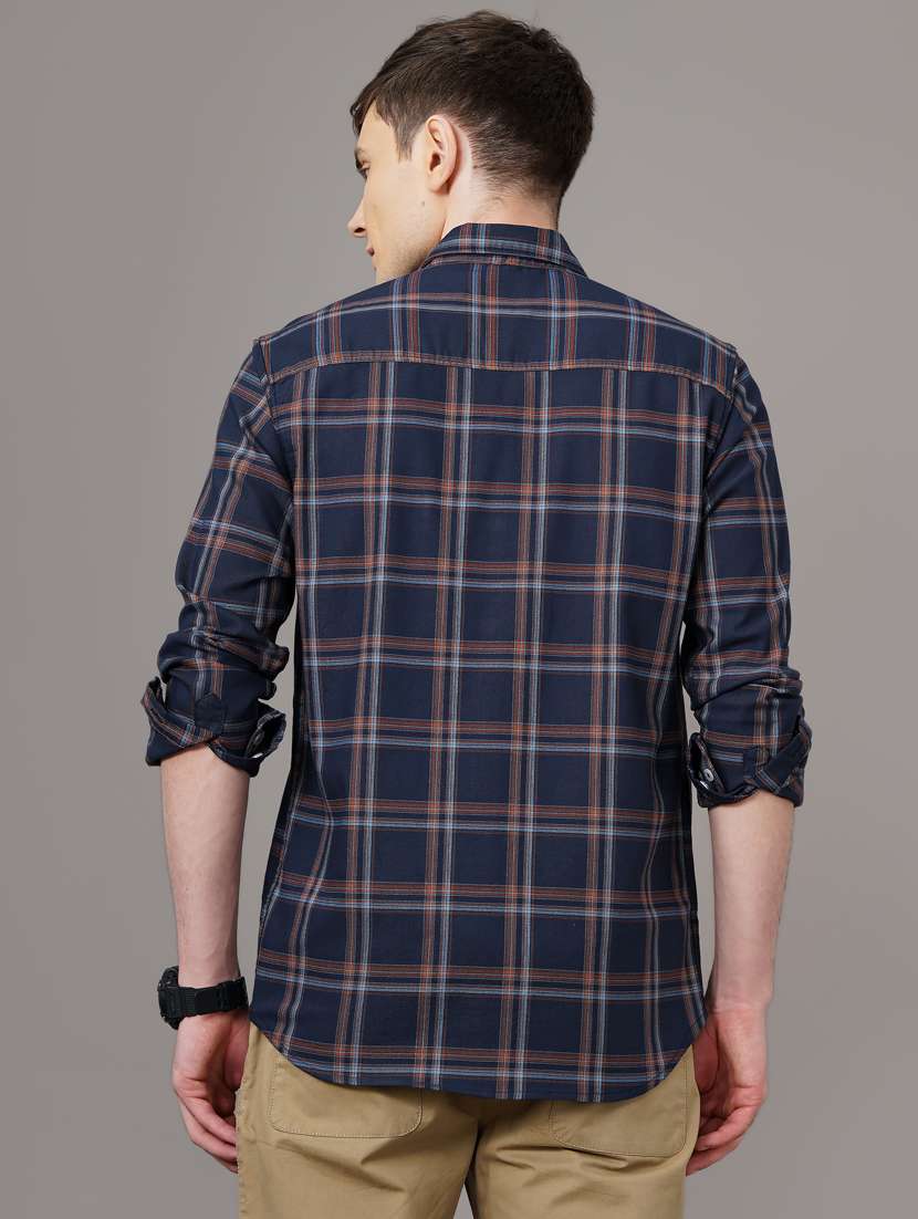checkered casual shirt - 18578672 - Standard Image - 3
