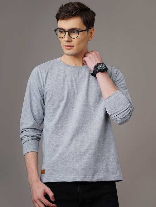 round neck solid t-shirt - 18578674 - Standard Image - 0
