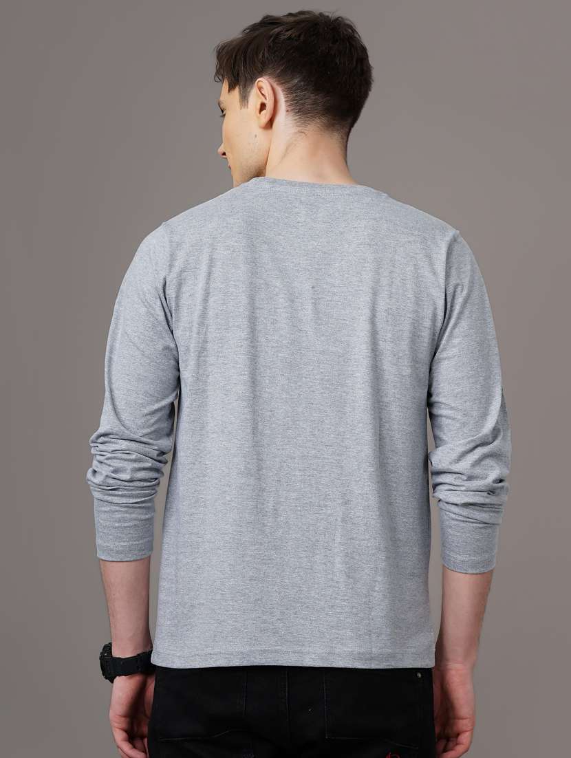 round neck solid t-shirt - 18578674 - Standard Image - 3