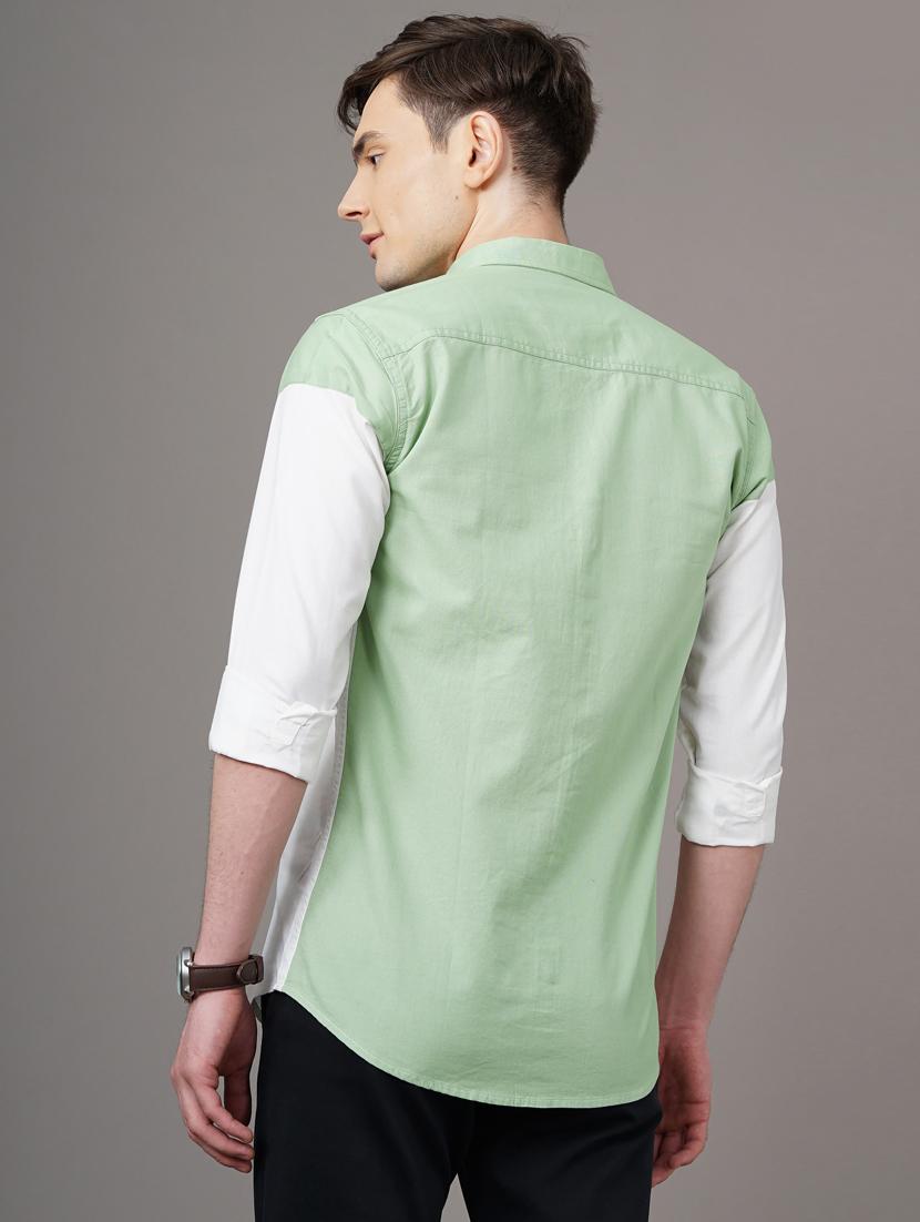 color blocked casual shirt - 18578681 - Standard Image - 3