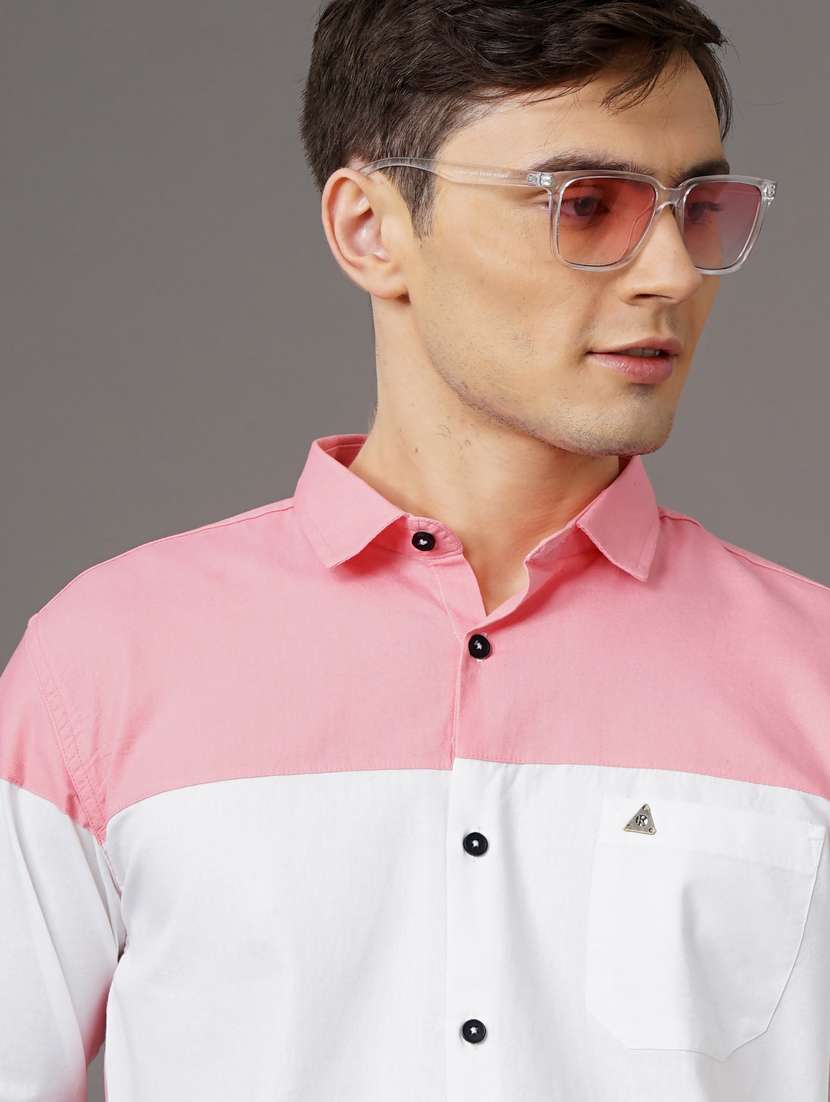color blocked casual shirt - 18578683 -  Standard Image - 5