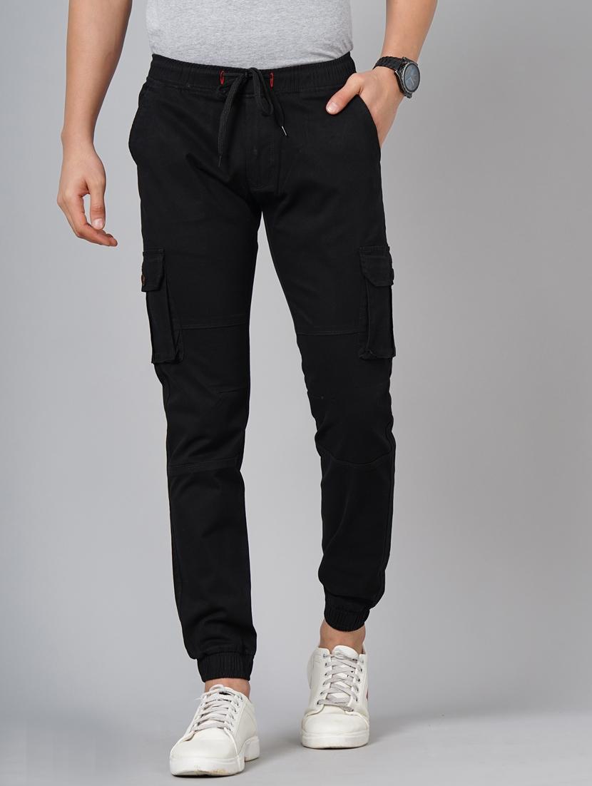 drawstring waist solid casual trouser - 18578685 -  Zoom Image - 0