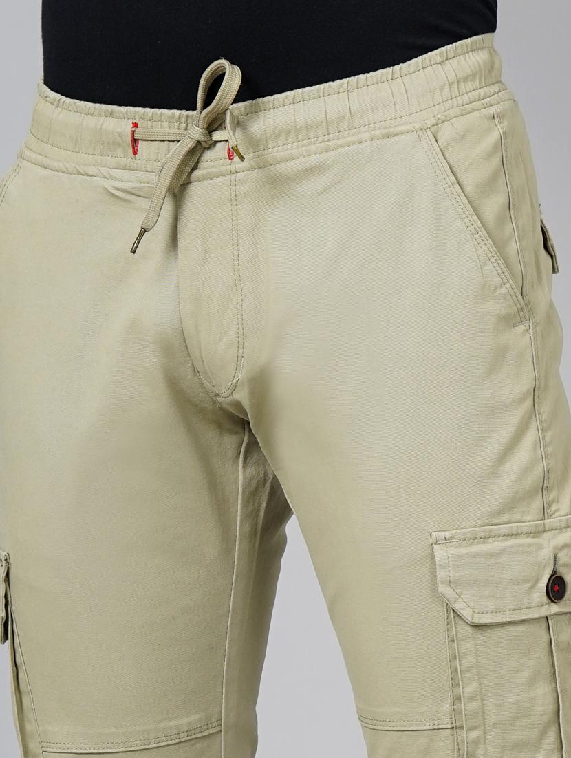 drawstring waist solid cargo - 18578688 - Standard Image - 5