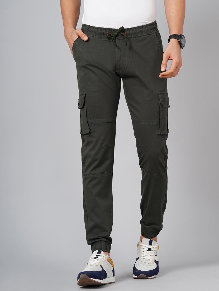 drawstring waist solid cargo - 18578691 -  Zoom Image - 0