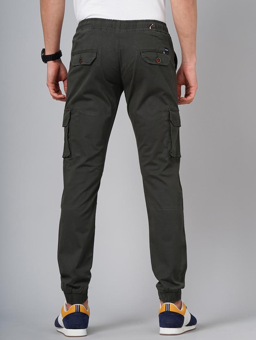 drawstring waist solid cargo - 18578691 - Standard Image - 3