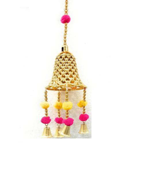golden bell toran hanging for diwali decoration - 18580007 - Standard Image - 0
