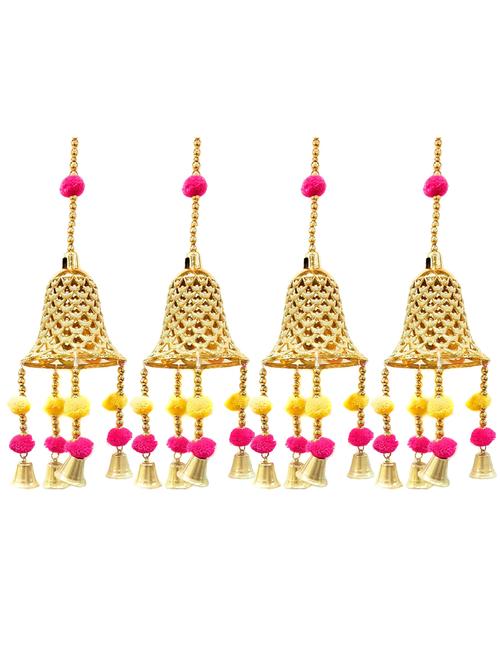 golden bell toran hanging for diwali decoration - 18581067 - Standard Image - 0