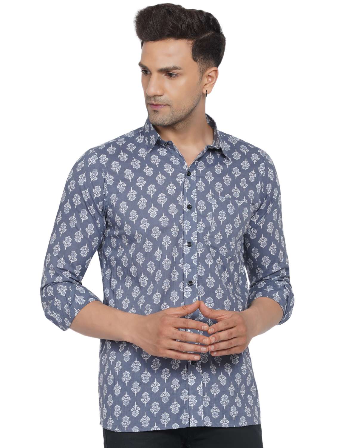 mens florals casual shirt