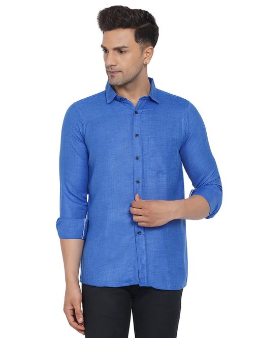 mens solid casual shirt - 18582737 - Standard Image - 0