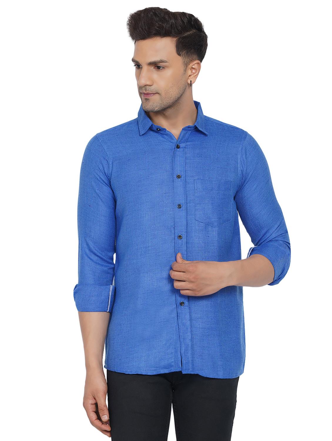 mens solid casual shirt - 18582737 - Zoom Image - 0