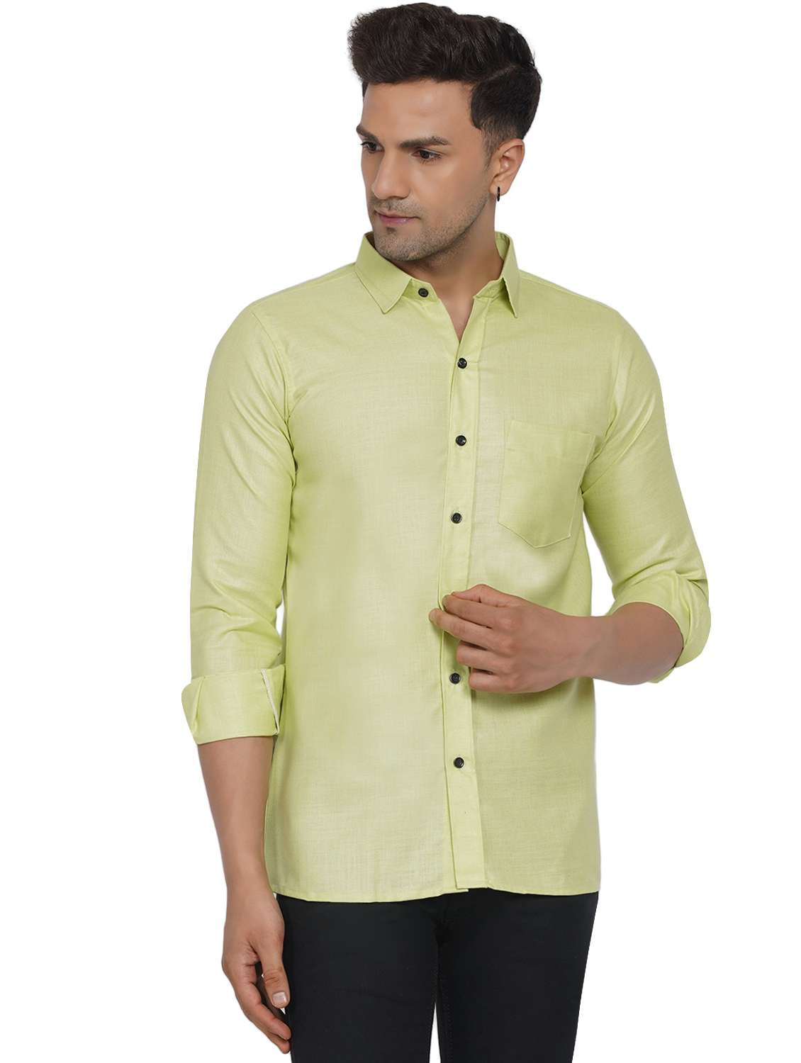 mens solid casual shirt
