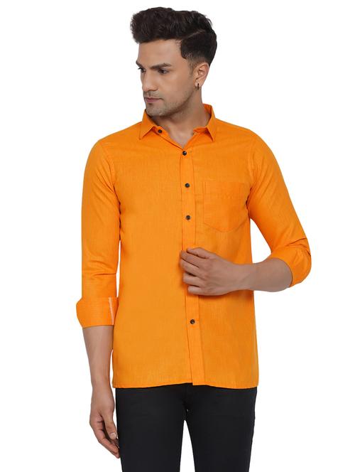 mens solid casual shirt - 18582740 - Standard Image - 0