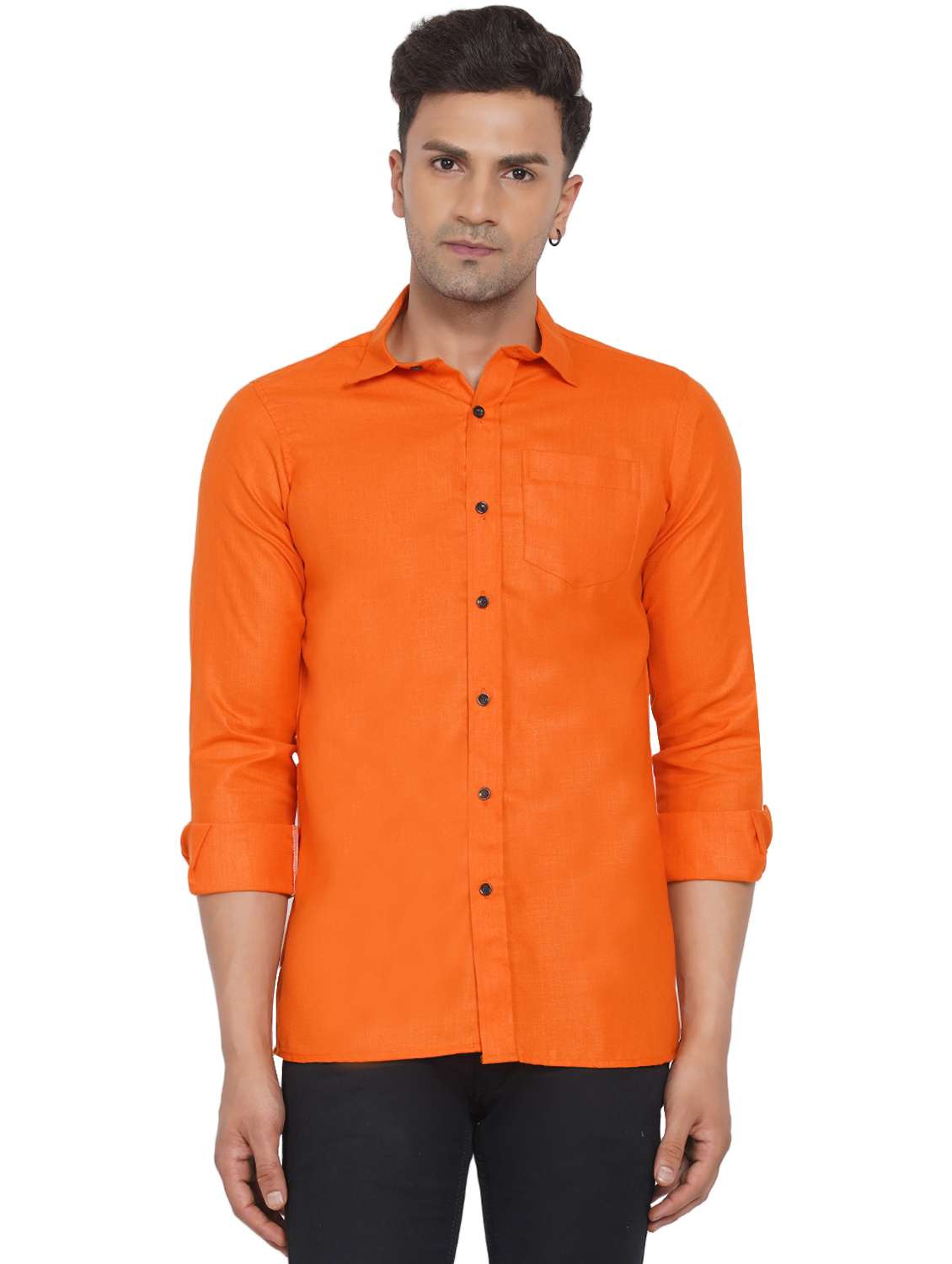 mens solid casual shirt